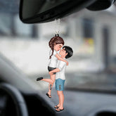 Couple lover Kissing Hugging Personalized Ornament